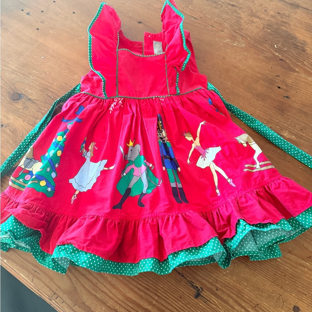 Eleanor Rose Red and Green Christmas Dress